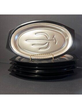 Nordic Ware Serv-A-Sizzler Fajita Platters Saguaro Cactus Design Aluminum VTG 75